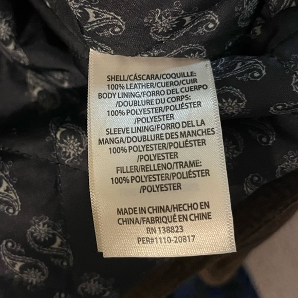 MoonShine Spirit by Brad Paisley 100% Leather Men's Brown Suede Coat - Picture 5 of 6